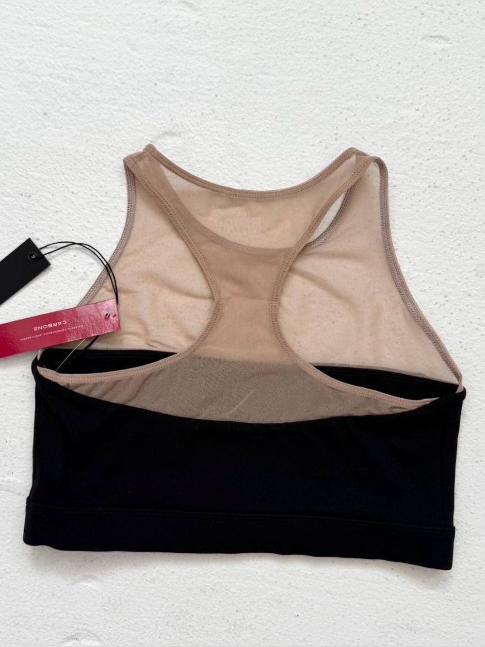 NWT Carbon38 Mesh Racerback Bra | XS - Picture 5 of 8